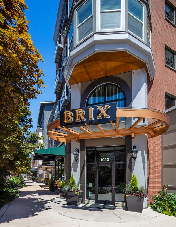 Exterior of Brix Building from the front
